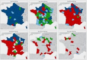 Cartographie de Plan de Transport par département